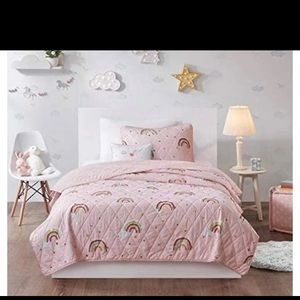 Rainbow Quilt Set Bedding!